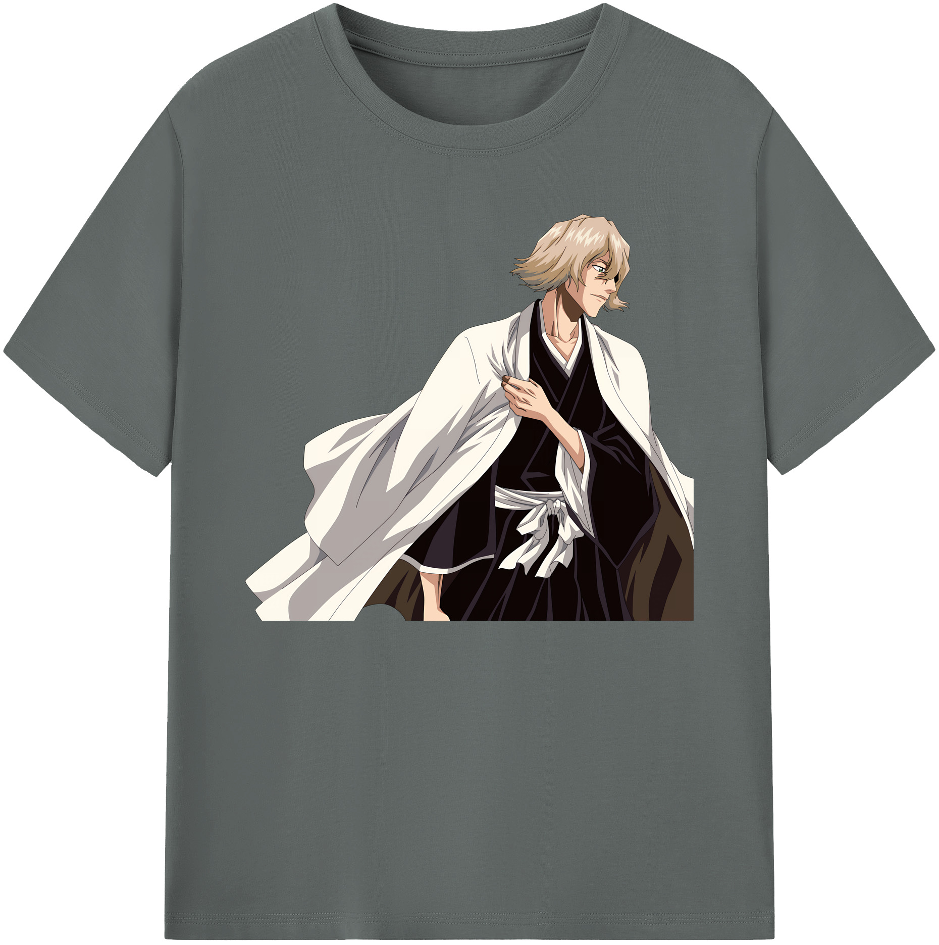 （画像用） "ブリーチ 浦原 喜助（うらはら きすけ） BLEACH Urahara Kisuke " 綿100％ メンズ半袖Tシャツ｜肌触りやわらか＆通気性